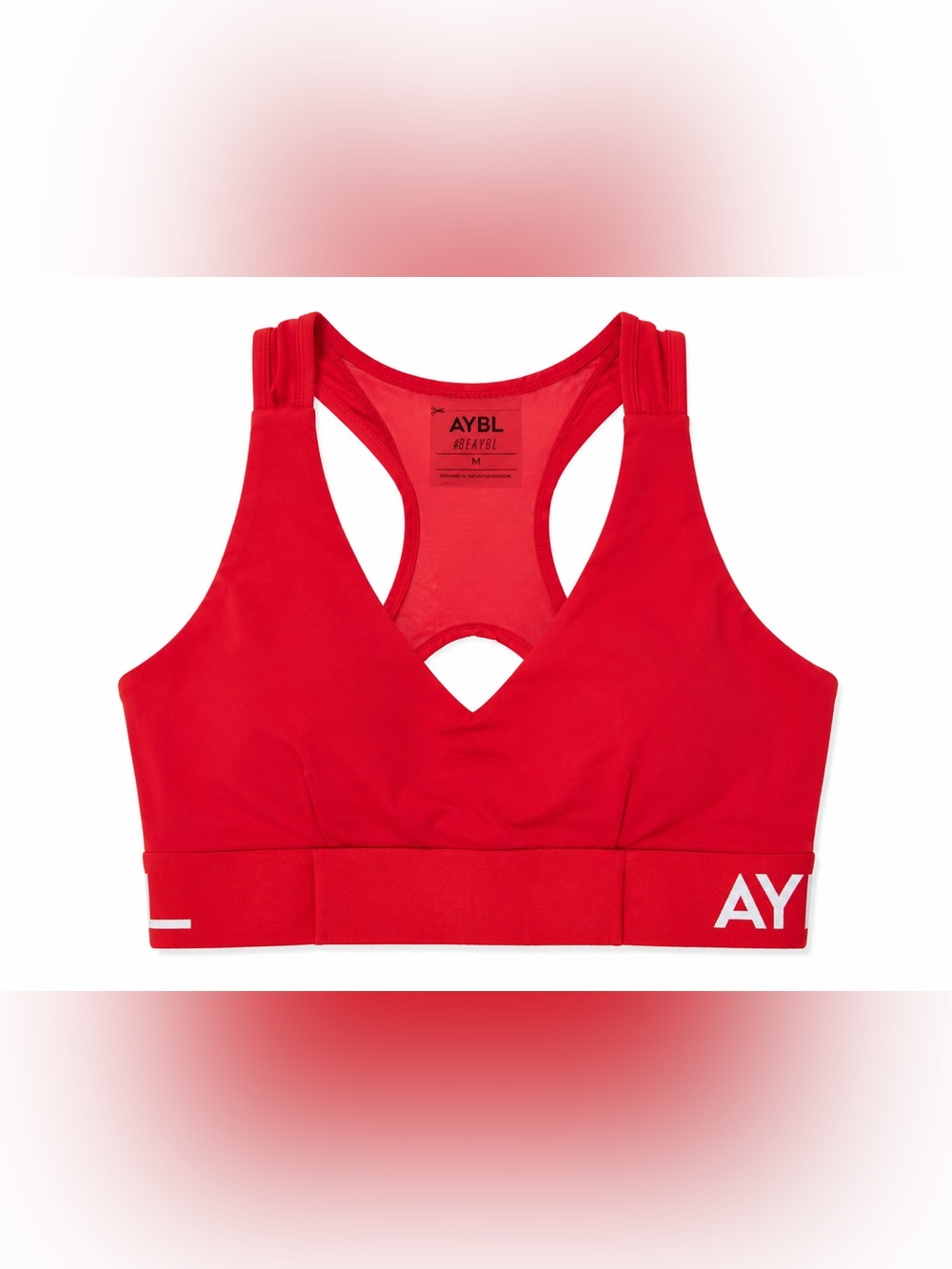 AYBL Red Racerback Sports Bra Athletic Activewear - Retail is $38. Size: Medium